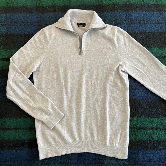 Massimo Dutti Quarter-Zip Sweater - Picture 1 of 6